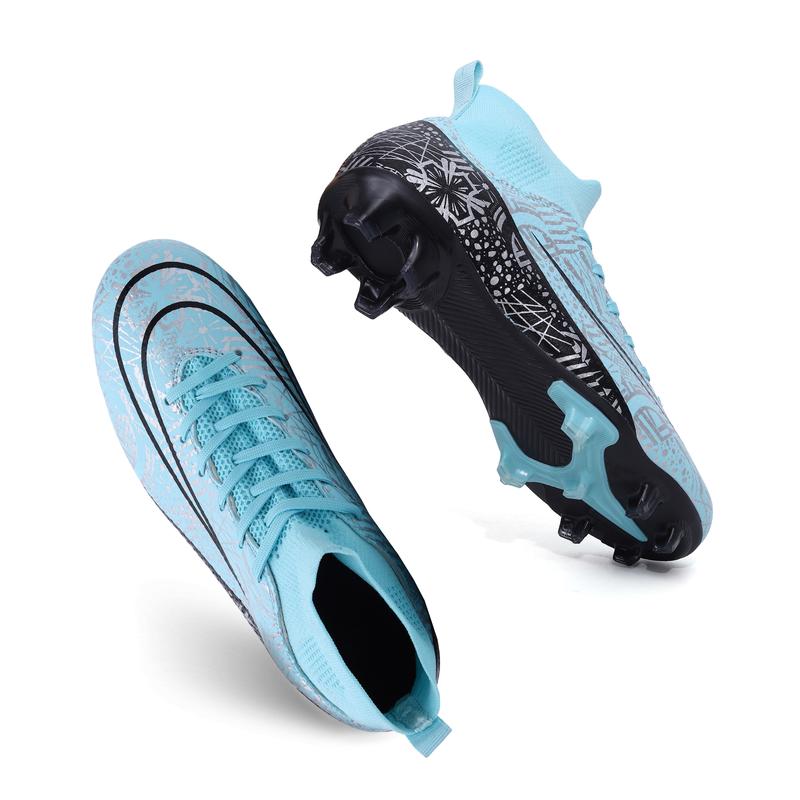 Mens Soccer Cleats Women Football Cleats Soccer Shoes for Big Boy High Top Football Shoes Tacos de Futbol para Hombre Zapatos de Futbol para Hombres Professional Training Football Boots