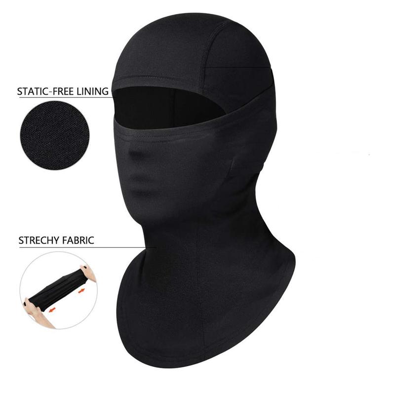 Breathable UV-Protection Balaclava - Unisex Knit Full Face Mask with Toggle Closure for Outdoor Sports