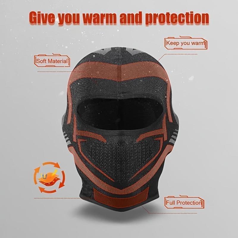 Winter Outdoor Cycling Face Mask, Double-layered Thermal Lined Windproof Warm Face Cover, Breathable Face Mask for Outdoor Cycling, Sports Accessories