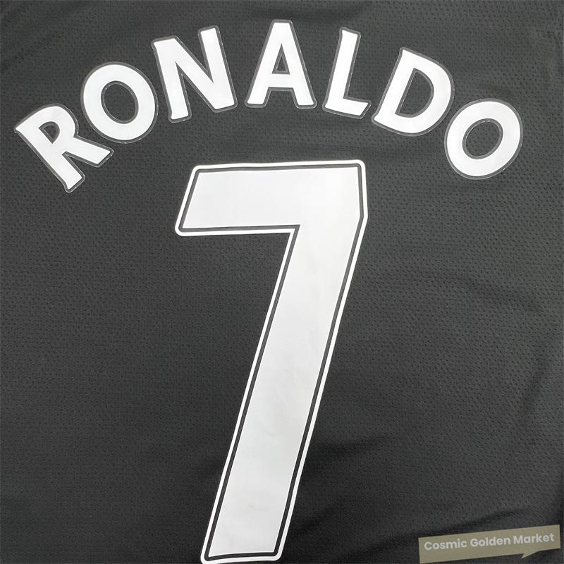 0708 Away Retro Soccer Jersey #7 Ronaldo Champions League Edition