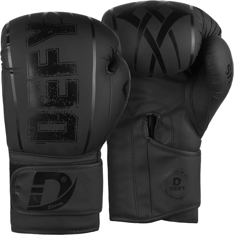 DEFY Boxing Gloves for Men & Women - Premium Quality Synthetic Leather Boxing Gloves for Training - Perfect for Punching Heavy Bags, Sparring, & Fighting Gloves - Available in Different Colors & Sizes