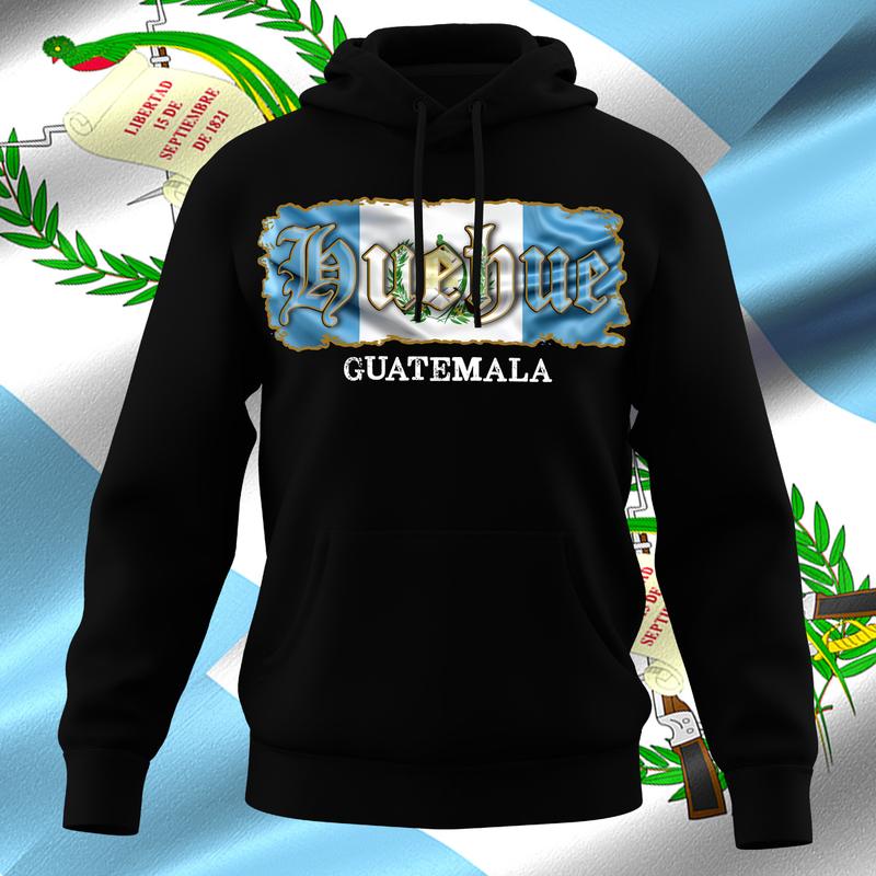 Guatemala States Design Black Hoodie