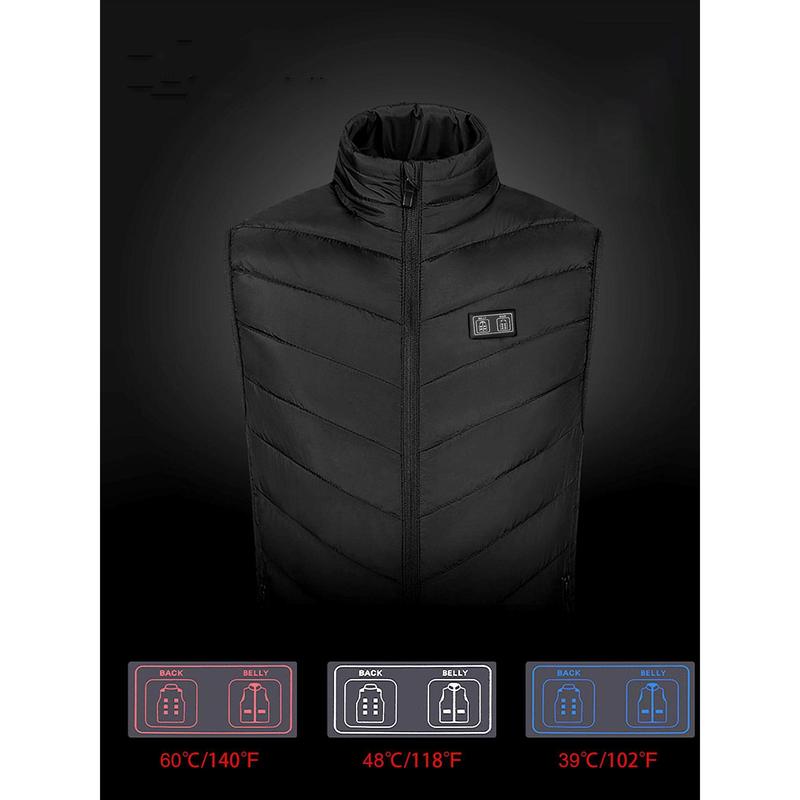 Heated Vest with 10000mAh Battery Pack Charger Included Washable Rechargeable For Men Women Indoor Outdoor Work Cycling