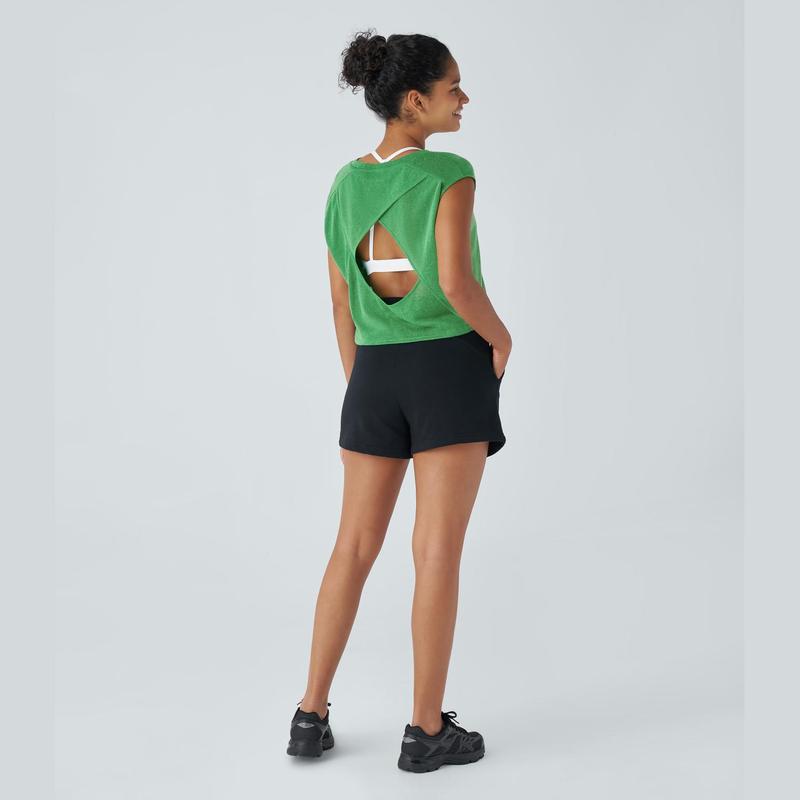 Halara Crossover Cut Out Backless Running Sports Top