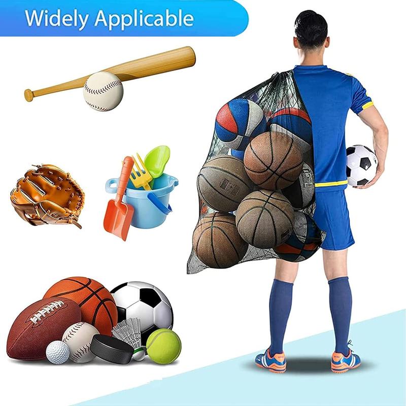 Sports Ball Bag, 1 Count Adjustable Shoulder Strap Large Capacity Ball Bag, Ball Storage Bag for Football, Volleyball, Swimming Equipment