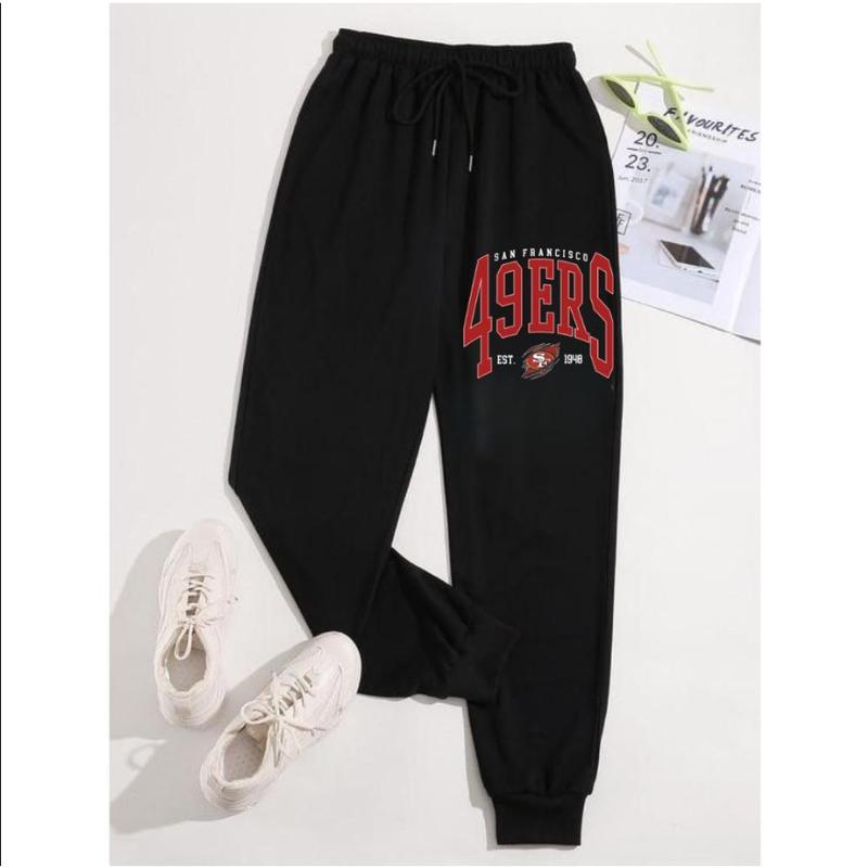 Vintage San Francisco Football Sweatpant, Retro Niners Mens Hunting Western Stylish Brand, Premium Cotton Material, Printed SF Football Sweatpants