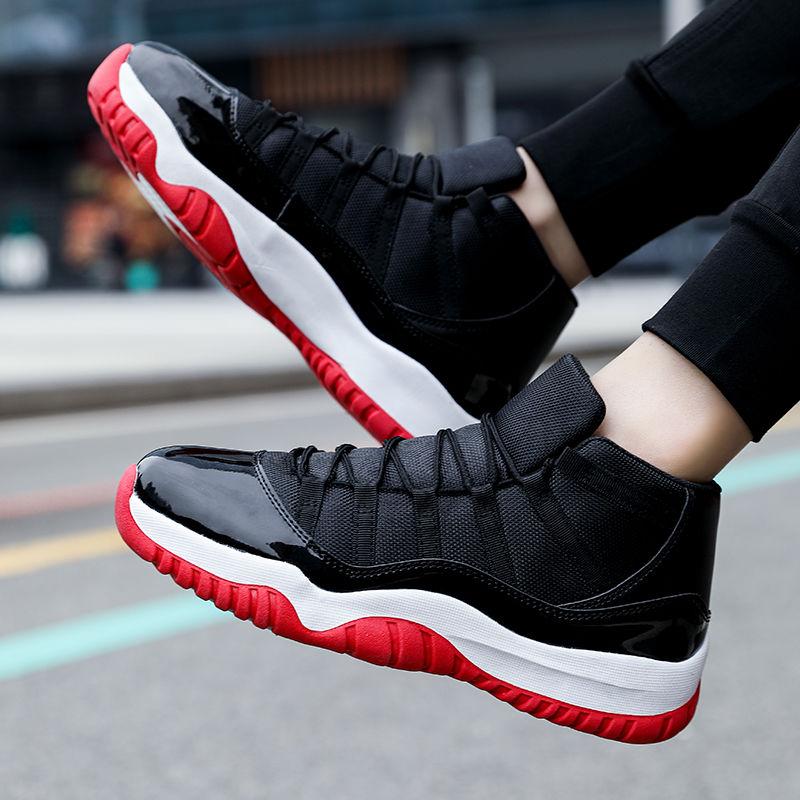 Plus Size Basketball Sneaker Sneakers Non-Slip Waterproof High-Top Wear-Resistant Boy New All-Match Shock Absorption Basketball Shoes