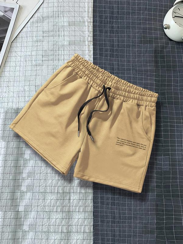 Graphic Cool Shorts Drawstring Waist Workout Short Streetwear with Pockets