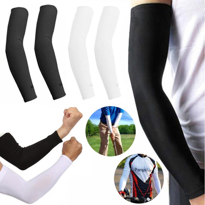 4PAIRS Cooling Arm Sleeves Cover UV Sun Skin Protection Basketball Outdoor Sport