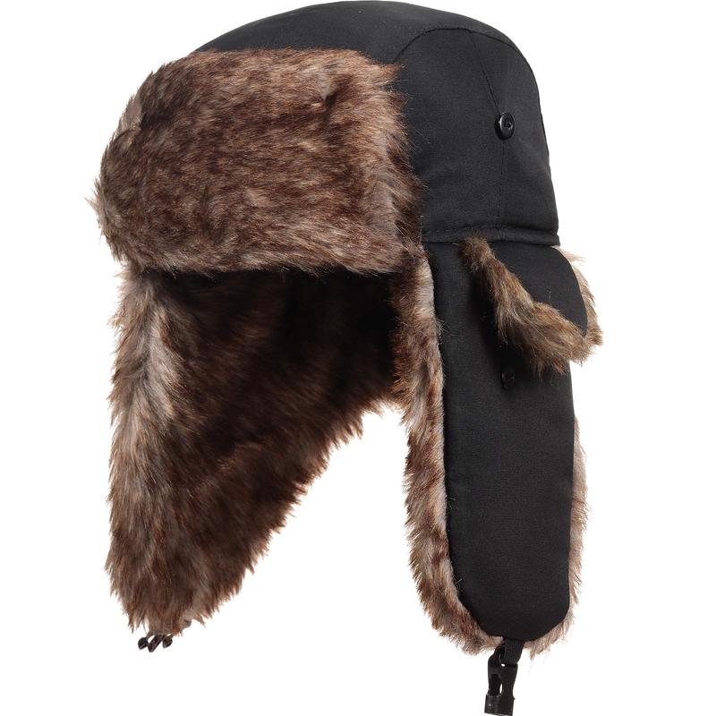 Men Women Trapper Hat Warm Faux Fur Winter Hat with Ear Flaps Windproof Waterproof Snow Ski Hats for Cold Weather