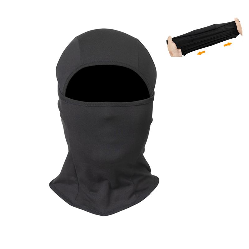 Breathable UV-Protection Balaclava - Unisex Knit Full Face Mask with Toggle Closure for Outdoor Sports