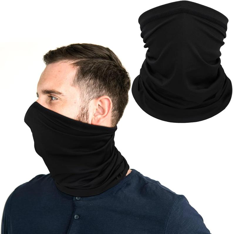 Bandana Neck Gaiters Neck Warmer Balaclava Face Mask Unisex Snood UV Resistance Face Shield Cover Multifunctional Headwear Face Covering for Sport Running Hiking Cycling Elastic Tube Scarf