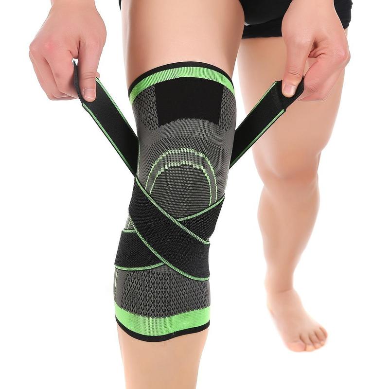 Knee Pad with Adjustable Strap, 1 Count Sports Knee Prevention Gear for Running and Jumping, Christmas Gift