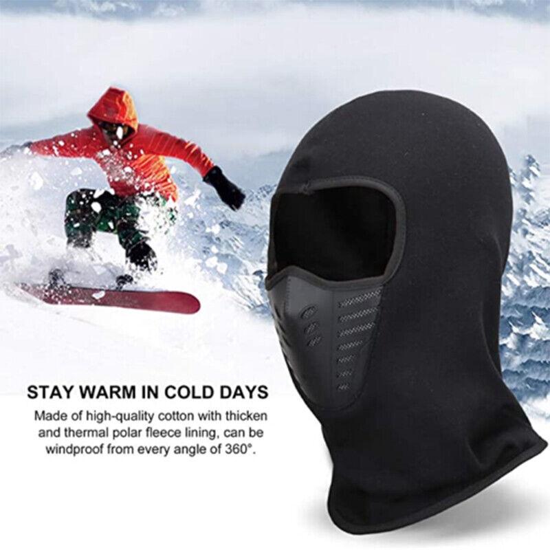 3PCS Full Face Mask Outdoor Winter Windproof Fleece Ski Bicycle Mask