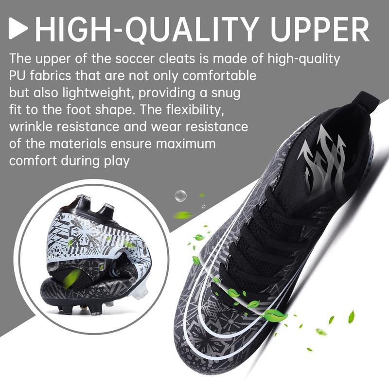 Mens Soccer Cleats Women Football Cleats Soccer Shoes for Big Boy High Top Football Shoes Tacos de Futbol para Hombre Zapatos de Futbol para Hombres Professional Training Football Boots