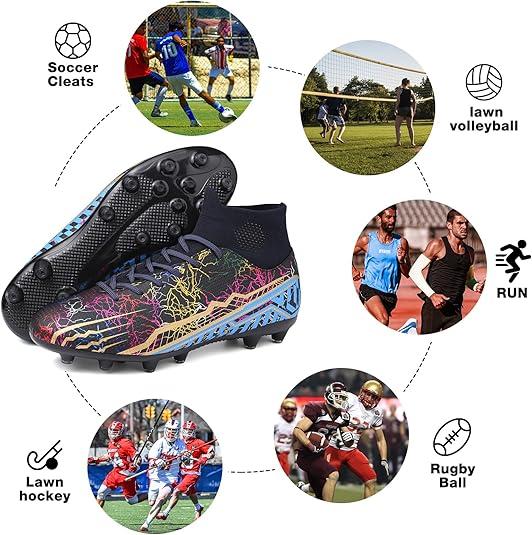 Outdoor  Mens Soccer Shoes Women Football Cleats for Big Boy AG  TF