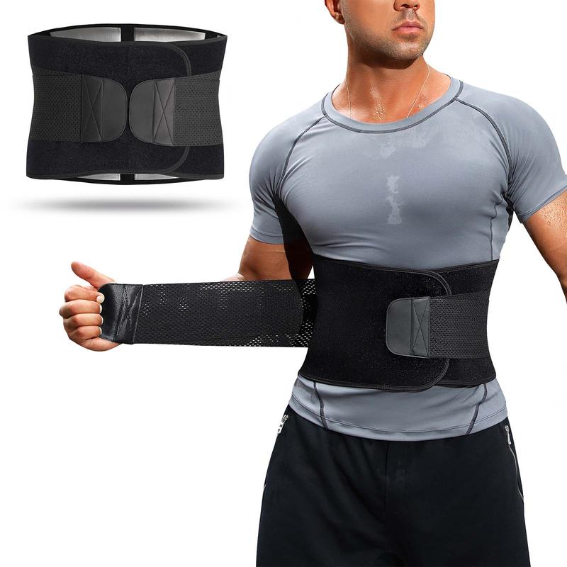 Men's Sports Waist Trainer, Double Layer Velcro Sports Waist Belt, Waist Trainer for Men, Sports & Outdoor Clothing Accessories