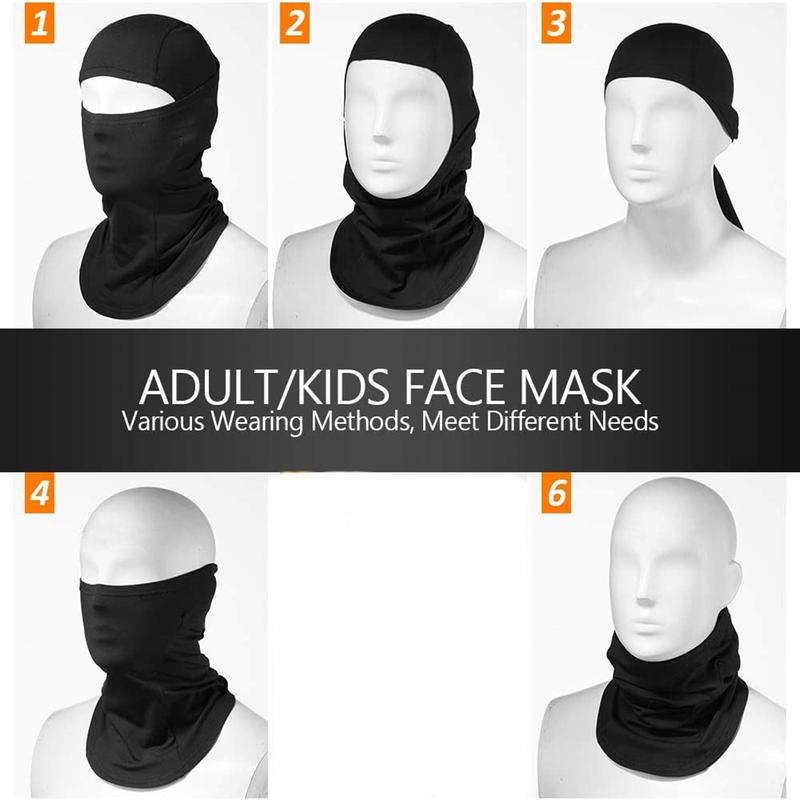 Breathable UV-Protection Balaclava - Unisex Knit Full Face Mask with Toggle Closure for Outdoor Sports