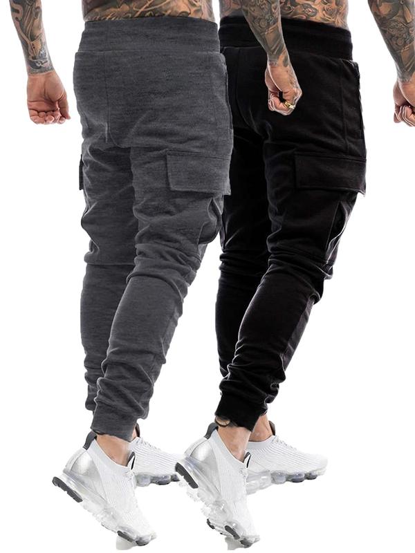 Men's Graphic Drawstring Waist Sweatpants,  Cuffed Joggers, Fall Outfits, Casual Pocket Jogger Pants for Daily Wear, Pants for Men, Knitting Bottoms for Fall, Fall Outfits, Fallfreshness, Fall Clothes 2024