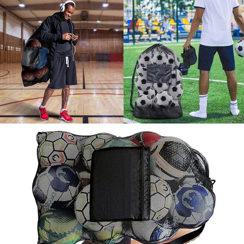 Sports Ball Bag, 1 Count Adjustable Shoulder Strap Large Capacity Ball Bag, Ball Storage Bag for Football, Volleyball, Swimming Equipment