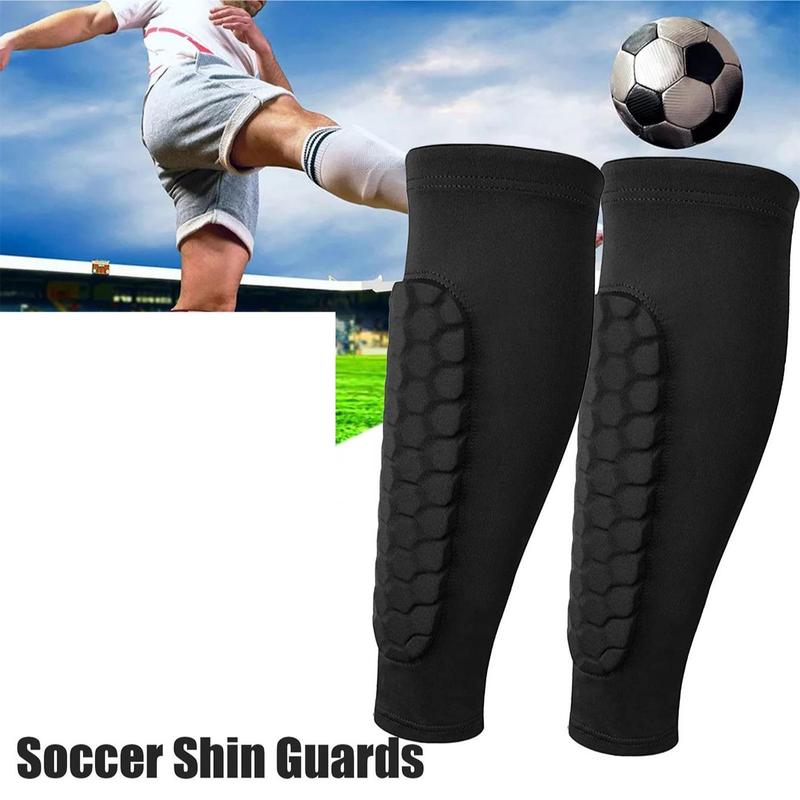 Outdoor Athletic Soccer Shin Guards Pads for Kid Youth Adult, Calf Protective Sleeve Professional Crashproof Shin Guards for Football Basketball Volleyball, Christmas, Christmas Gift