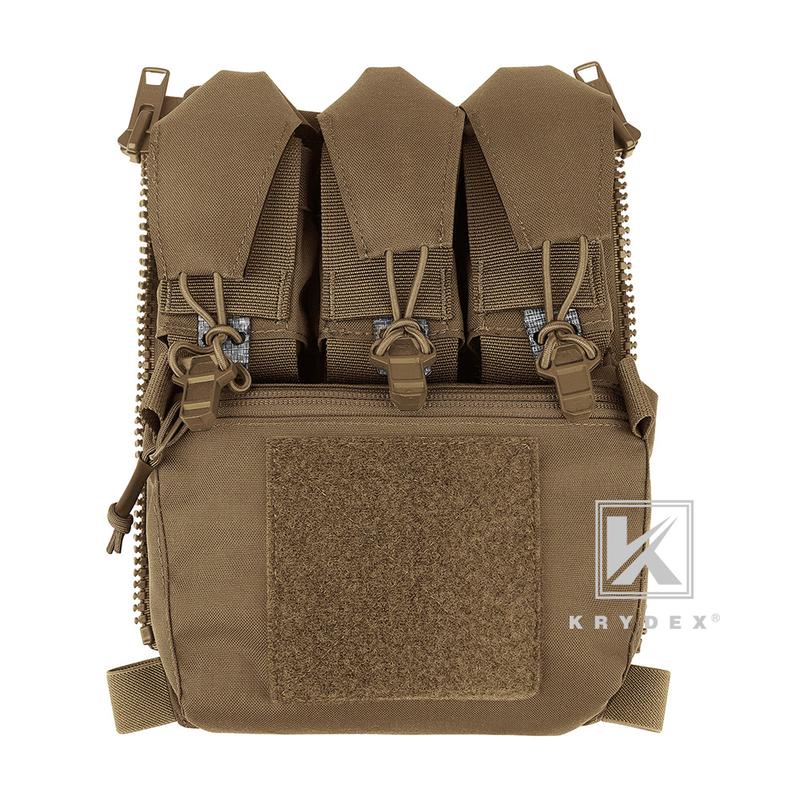 KRYDEX Tactical Zip On Assault Back Panel Banger MOLLE for FCPC V5 Plate Carrier Vest