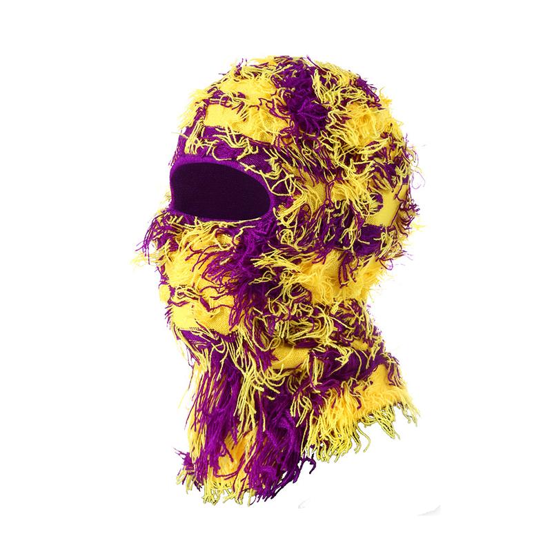 Balaclava Ski Mask for Men and Women - Knitted Balaclava Distressed Windproof Shiesty Full Face Mask Cold Weather