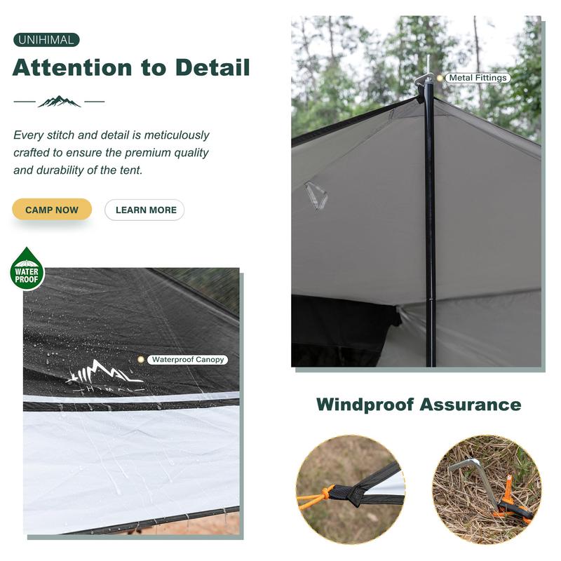 SUV Tent for Camping, Car Tent, Car Awning Tailgate Tent Windproof Hatchback for Car Camping Tent Roof Canopy and Poles Universal Waterproof 3000MM UPF 50+