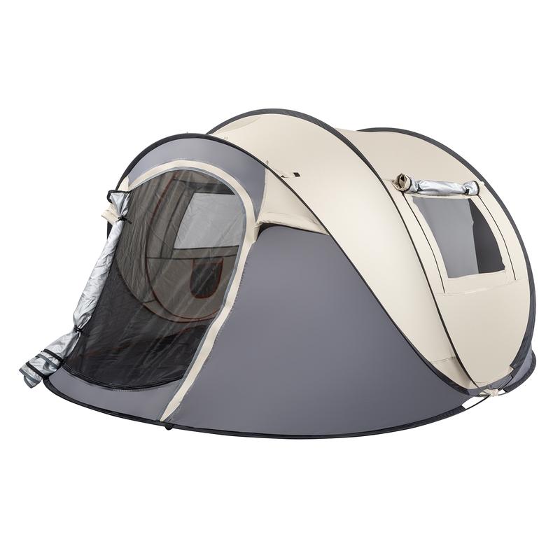 SY-Camping Tent, 4 Person Pop Up,Easy Setup For Camping Hiking Fishing Beach Outdoor,Etc