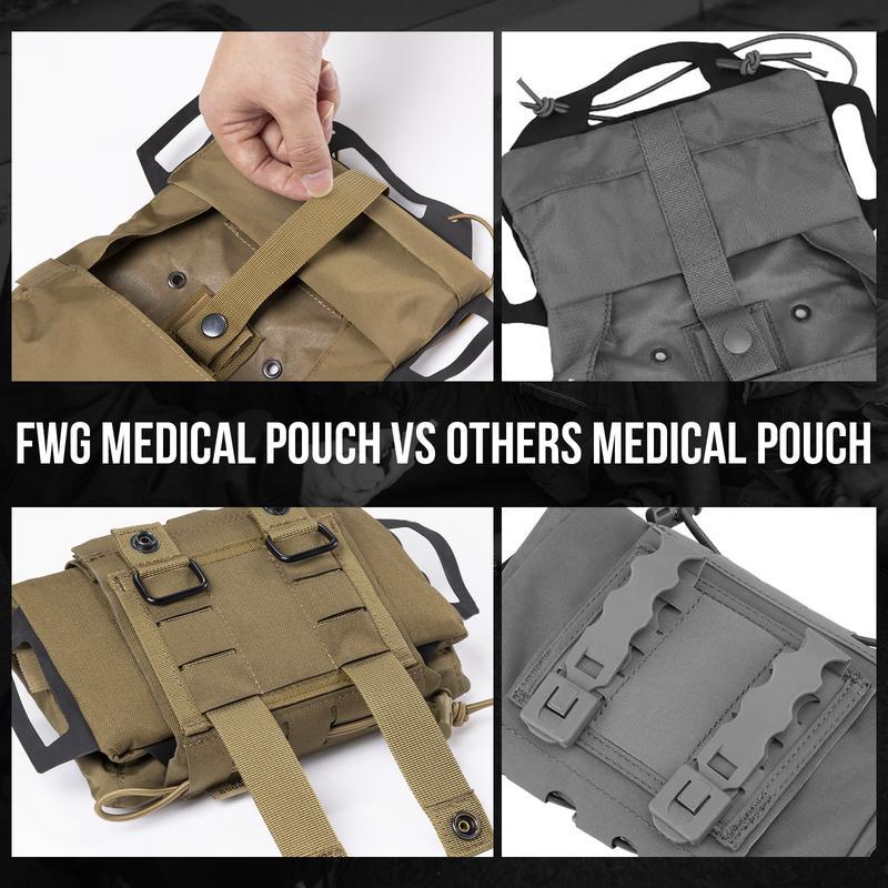 [Black Friday Deal] Tactical Rapid Tear-Away First Aid Kit Two-Piece System Medical Pouches Emergency Survival Bag