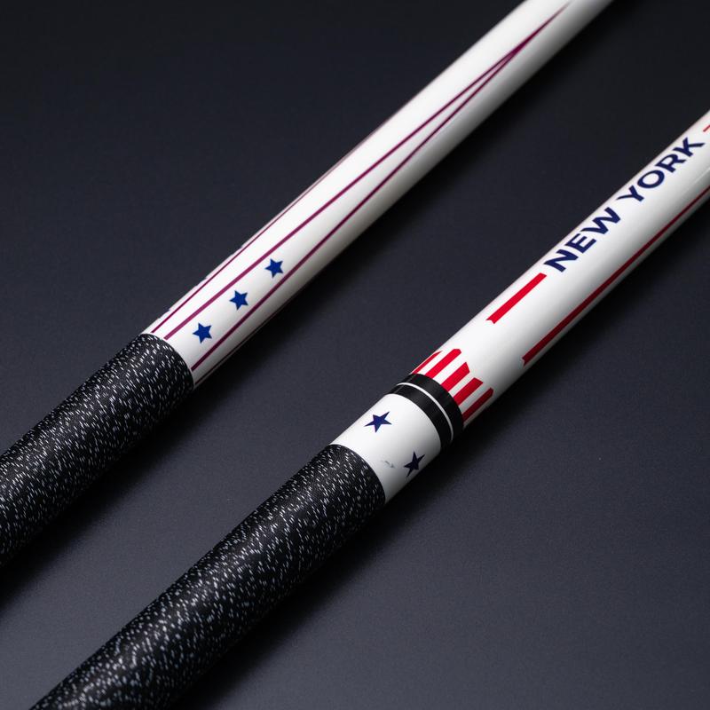 Professional American Flag Design White Hard Maple Pool Cue Stick - Ideal for Beginners, Portable with Quick Connect, 9-Ball -Christmas Gift billiards