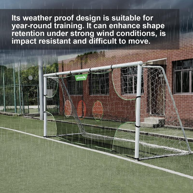 Foldable Goal Target Soccer Net without Frame, Portable Versatile Football Net for Football Training, Football Goal Net with Belt Design