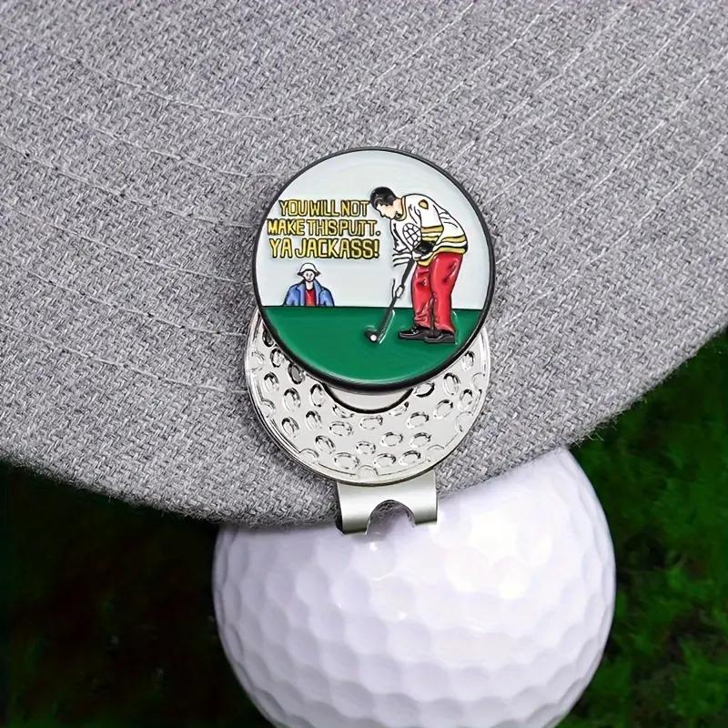 (You will not make this putt) Premium Golf Ball Marker with High-Quality Magnetic Hat Clip – Durable, Strong Hold, and Easy Access on the Course