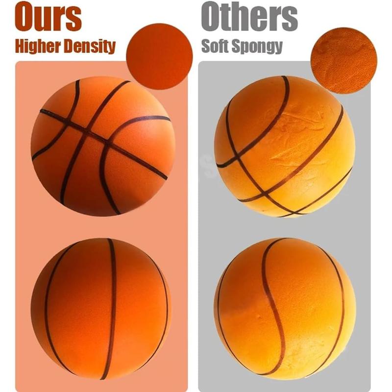 2024 Quiet Basketball Indoor, Silent Basketball Dribbling Indoor, Silent Foam Basketball, Indoor Training Foam Bal,No Noise Basketball, for Various Indoor Activities (9.4 inchs)