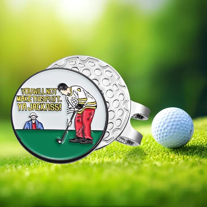 (You will not make this putt) Premium Golf Ball Marker with High-Quality Magnetic Hat Clip – Durable, Strong Hold, and Easy Access on the Course