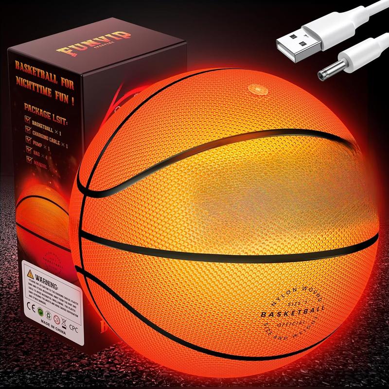 Basketball,Rechargeable LED Light Up Basketball,Glow in the Dark  Basketball with Accessories,Cool Toys for Boys, for Christmas Birthday Ideal Gift for 7 8 9 10 11 12 13 14 Years old boy