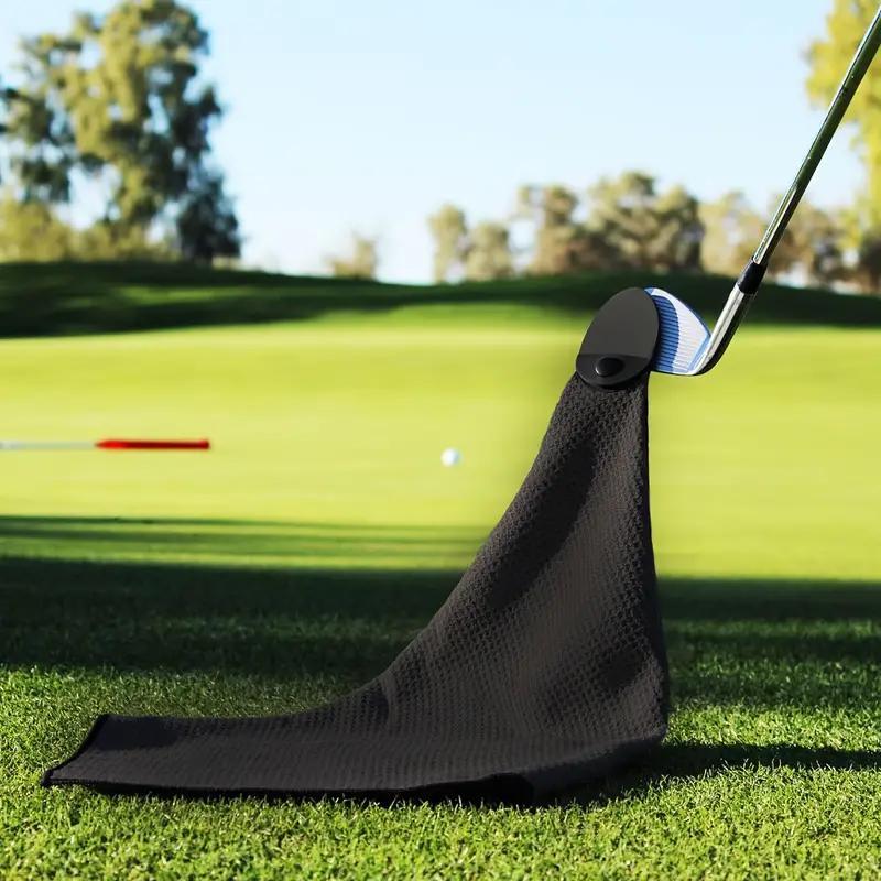 Magnetic Golf Towel, Top-tier Microfiber Golf Towel with Deep Waffle Pockets, Industrial Strength Magnet for Strong Hold To Golf Carts Or Clubs