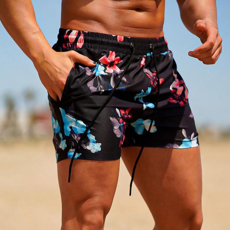 GINGTTO Men's Swim Trunks Quick Dry Summer Beach Shorts with Mesh Lining