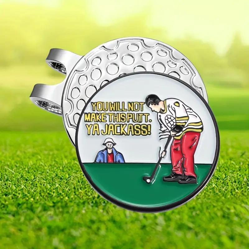 (You will not make this putt) Premium Golf Ball Marker with High-Quality Magnetic Hat Clip – Durable, Strong Hold, and Easy Access on the Course