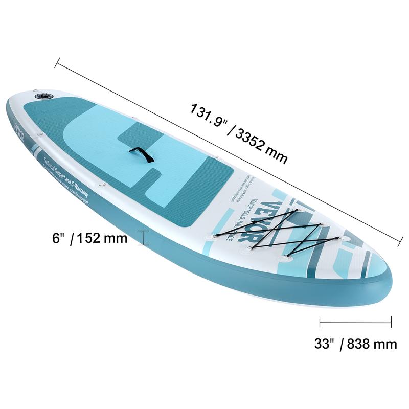 VEVOR Inflatable Stand Up Paddle Board, 11' x 33