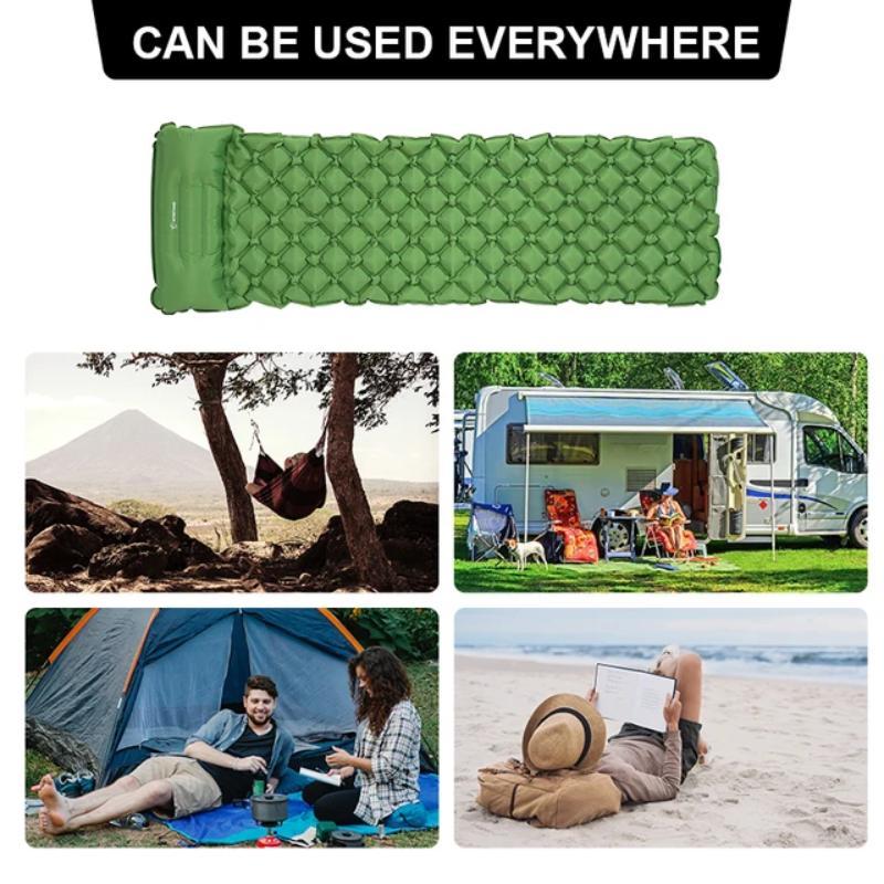 Inflatable Sleeping Mat, 1 Count Portable Lightweight Outdoor Pad with Storage Bag, Compact Backpacking Ultra Light Mattress for Camping Hiking