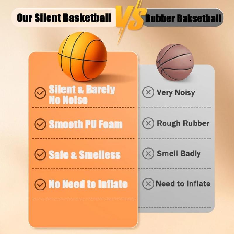 2024 Quiet Basketball Indoor, Silent Basketball Dribbling Indoor, Silent Foam Basketball, Indoor Training Foam Bal,No Noise Basketball, for Various Indoor Activities (9.4 inchs)