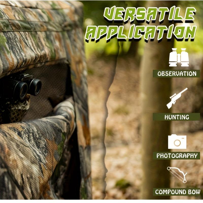 2-3 Person 270 Degree See-Through Pop-Up Ground Blind - Portable and Durable Tents for Deer and Turkey Hunting with Carrying Bag and Easy Setup