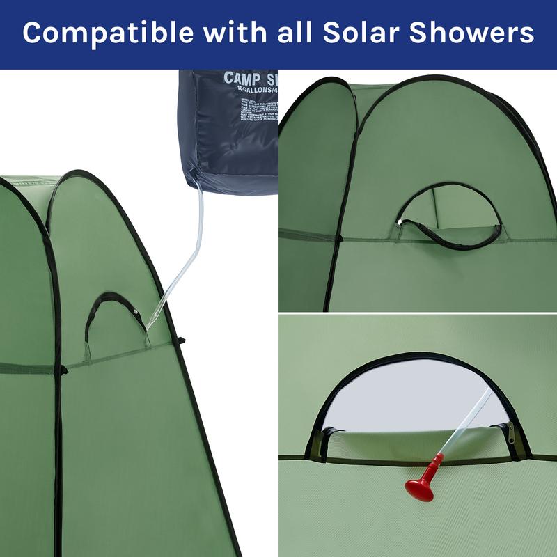 WolfWise Portable Pop Up Privacy Shower Tent Spacious Changing Room for Camping Hiking Beach Toilet Shower Bathroom