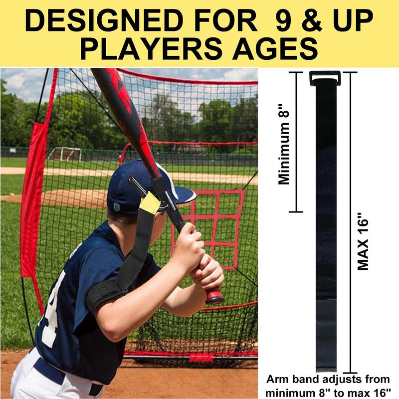 Baseball Swing Trainer Aid, Softball Equipment for Batting and Hitting, Guides Player's to Complete a Proper Swing, Golf Training Equipment