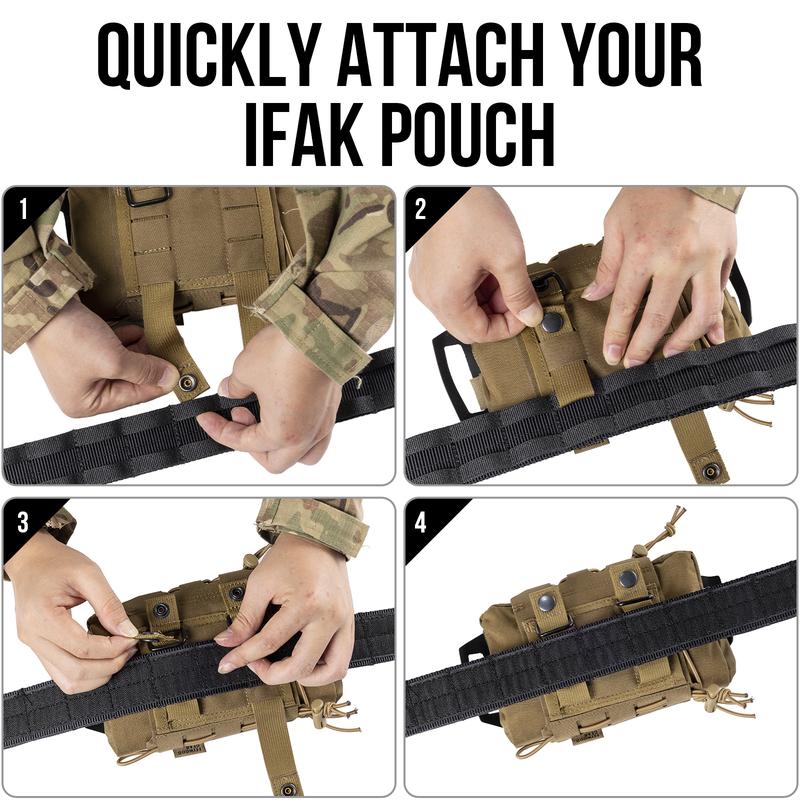 [Black Friday Deal] Tactical Rapid Tear-Away First Aid Kit Two-Piece System Medical Pouches Emergency Survival Bag