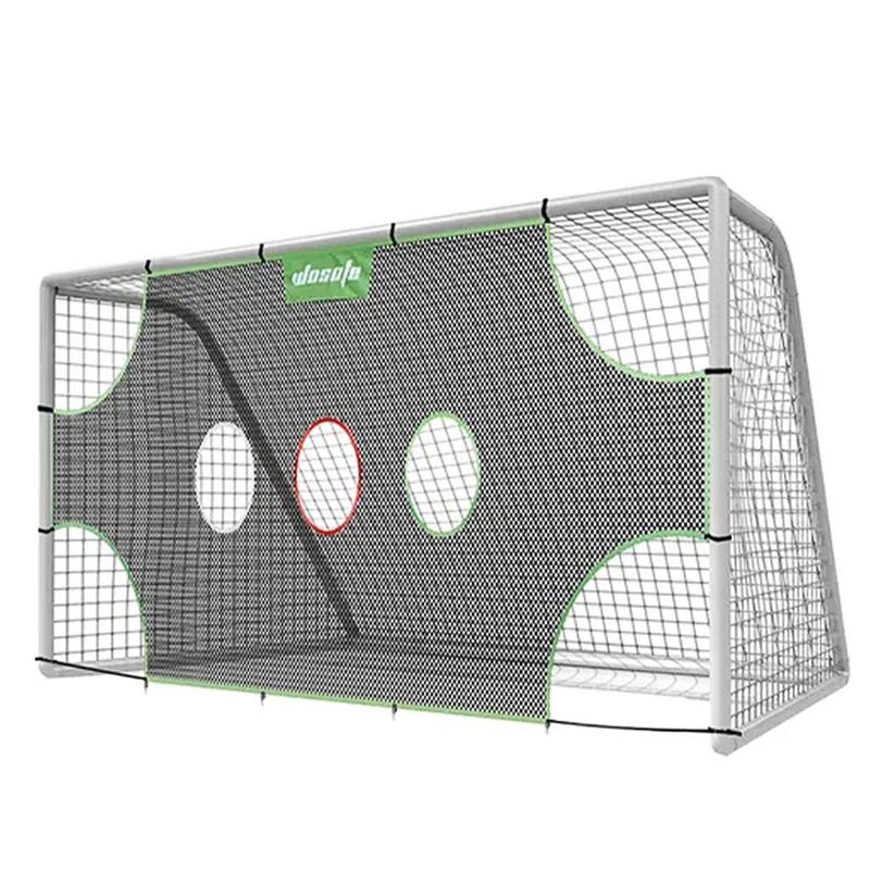 Foldable Goal Target Soccer Net without Frame, Portable Versatile Football Net for Football Training, Football Goal Net with Belt Design