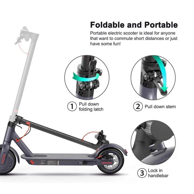 Garmee Electric Scooter Adults - Max 30-35 Miles Range & 19MPH Speed E-Scooter, Powerful 350W Scooter, Folding Scooters with 8.5