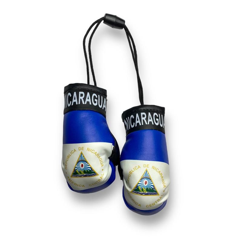 Mini Boxing Gloves with Country Flag - Ideal for Displaying as Car Rearview Mirror Mini Banner