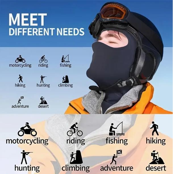 Sports Headgear Ice Silk Cycling Mask Summer Outdoor Sunscreen Headgear Bike Riding Ice Silk Headgear Open Eyes